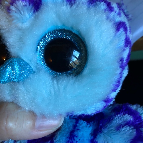 TY Beanie babies Oscar the owl plushie Stuffed animal toy plush Beanie Boos - Picture 9 of 11
